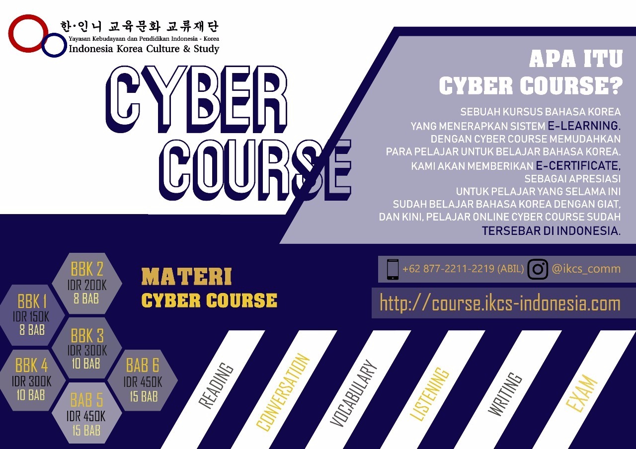 Dapat Beasiswa dari Universitas Korea dengan Mengikuti Cyber Course Bahasa Korea