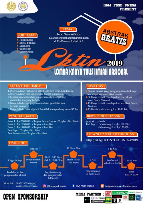 Lktin 2019 Lomba Karya Tulis Ilmiah Nasional Kemahasiswaan It Telkom